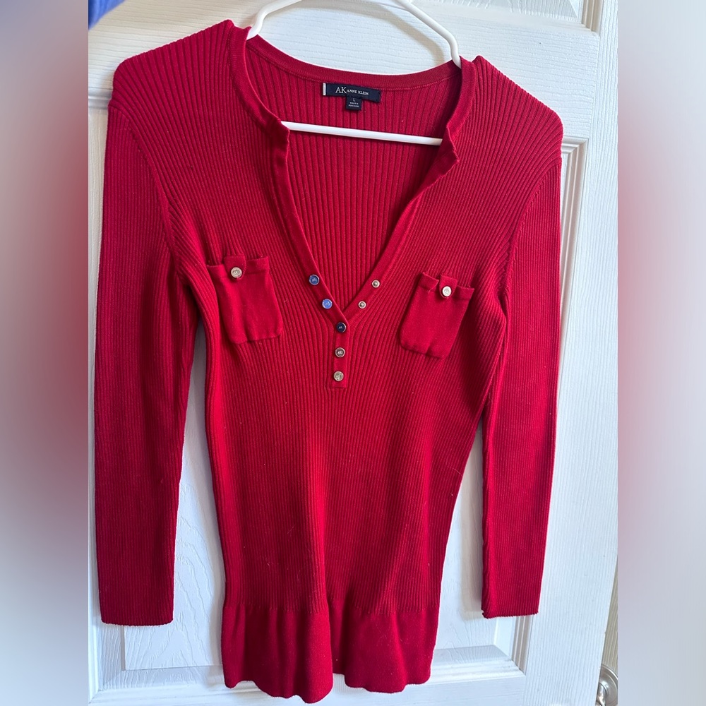 Anne Klein knit fitted sweater